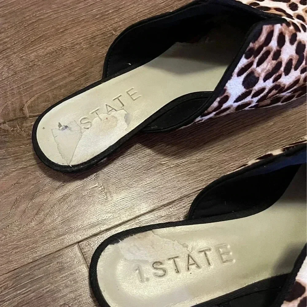 1. State fur animal print slides mules trend coastal western